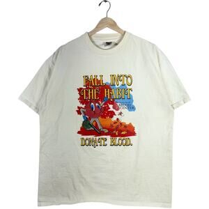 Vintage "Fall Into The Habit" Florida Blood Center Tee XL
